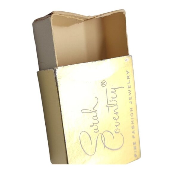 Sarah Coventry Gold Tone Flower Floral Open Metalwork Clip Earrings Vintage - Picture 6 of 6